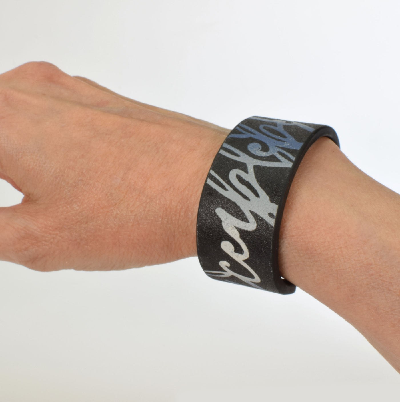 Blue, Gray & Black Handwriting