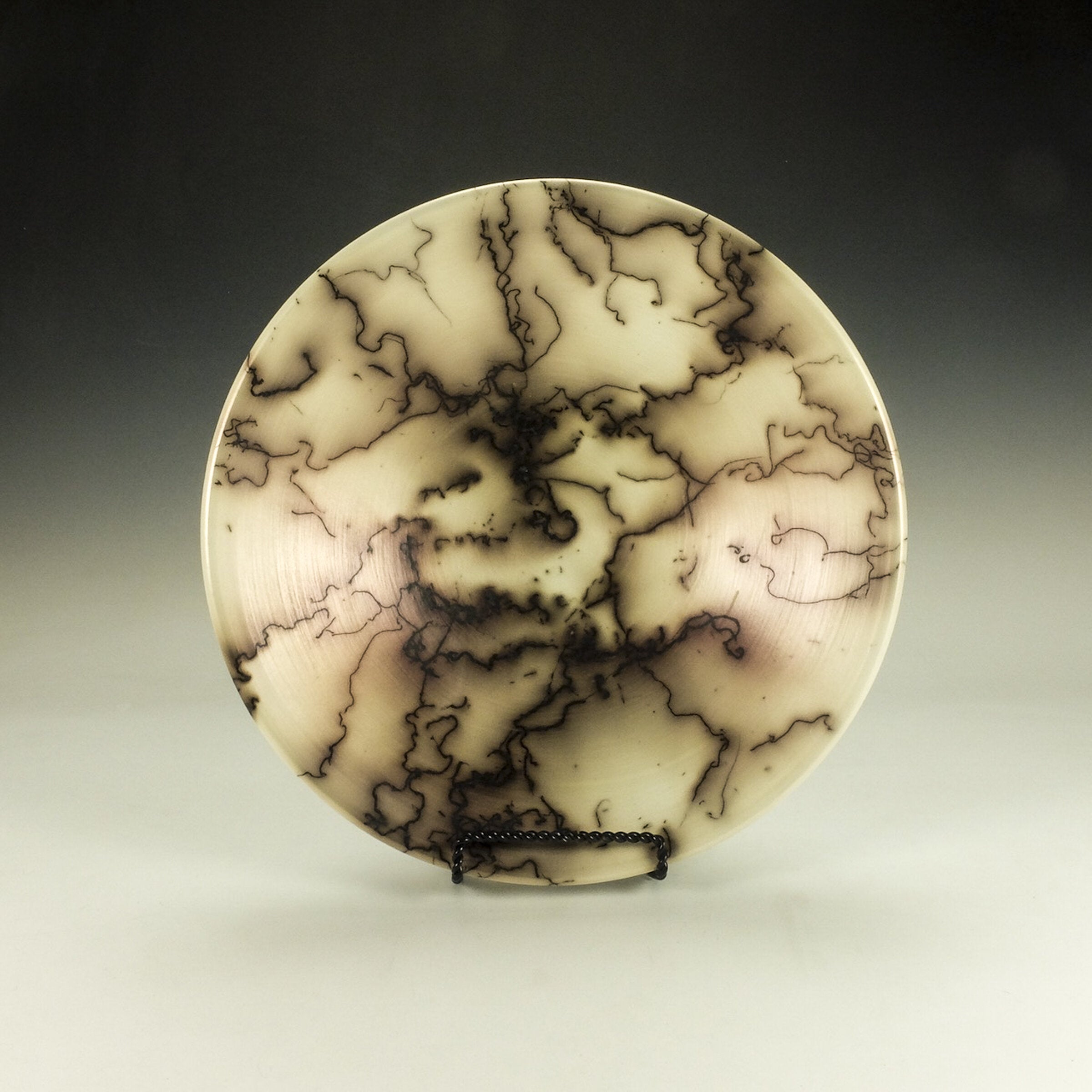 Naked Raku Bowl with Red Blush