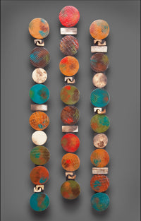 Circle Sticks in Teal and Red