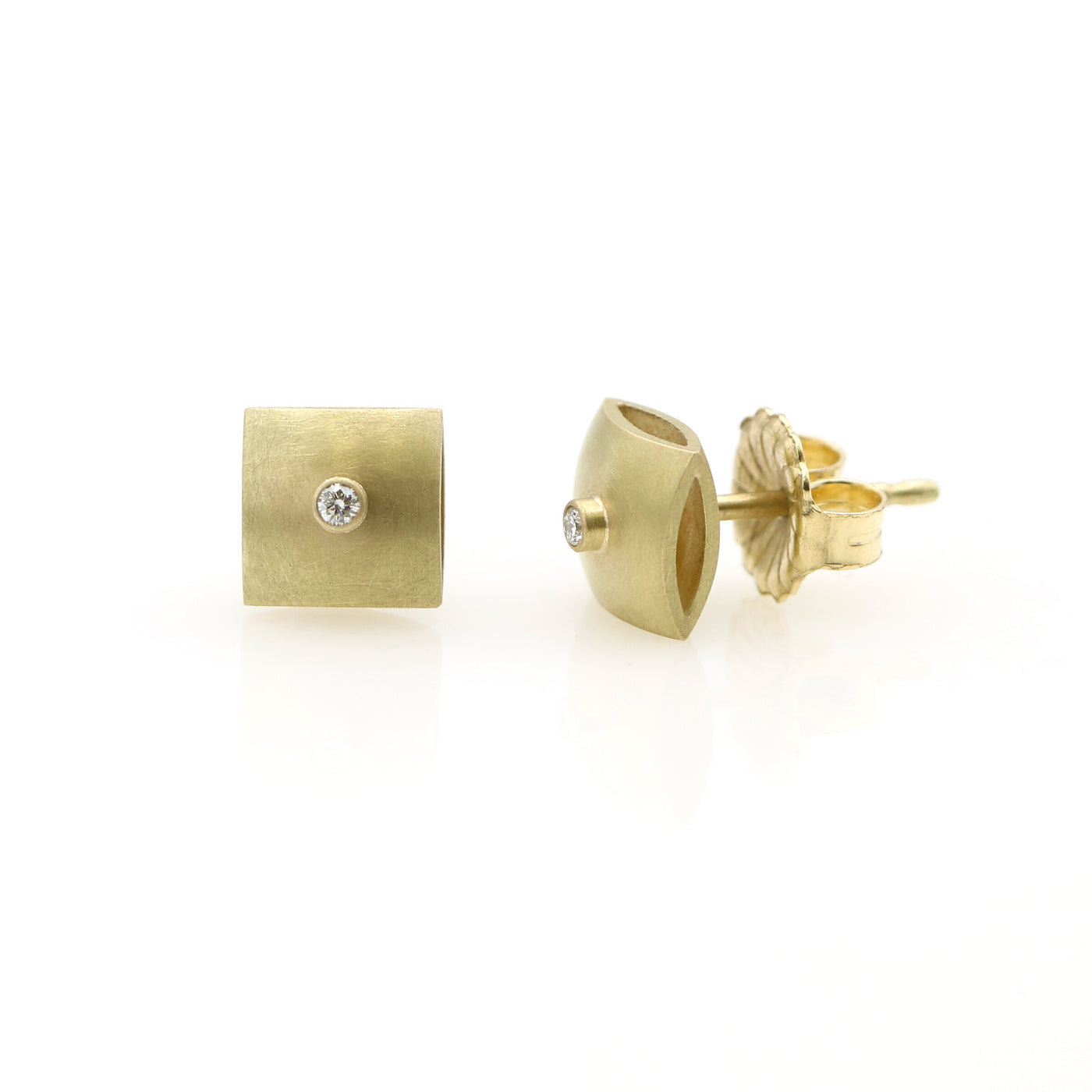 Diamond Cushion Earrings