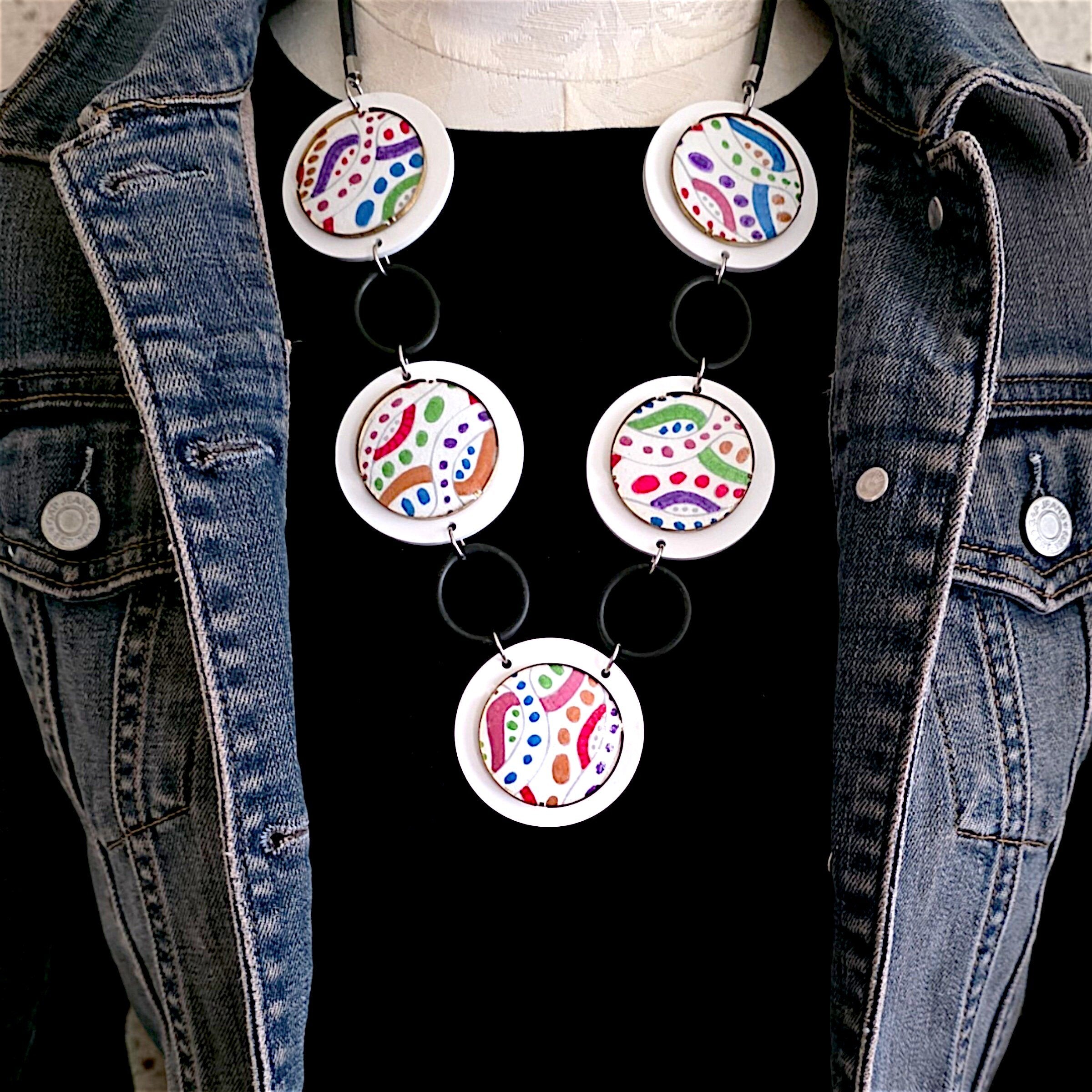 Kaleidoscope Cascade Statement Necklace