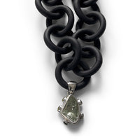 Green Amethyst and Peridot Freeform Pendant