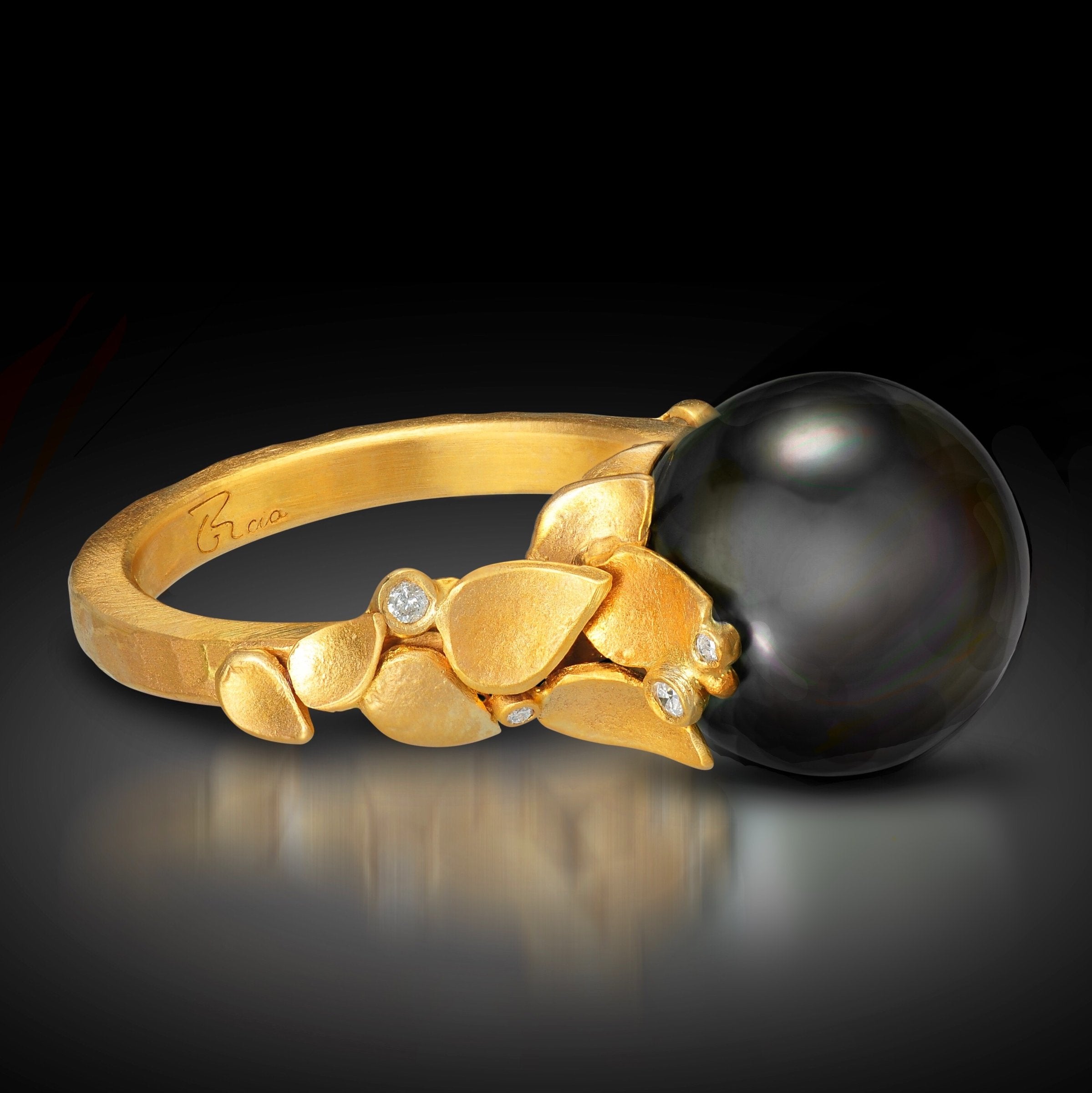 Black Tahitian Pearl Ring
