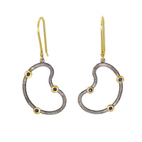 Sapphire Bean Earrings