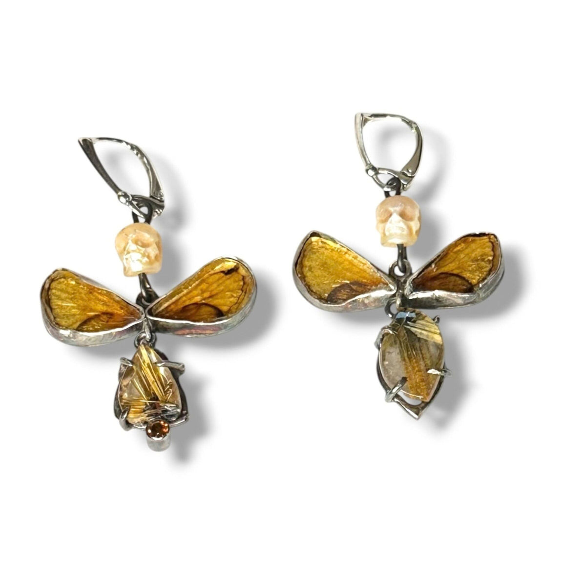 Skull & Stone Statement Earrings