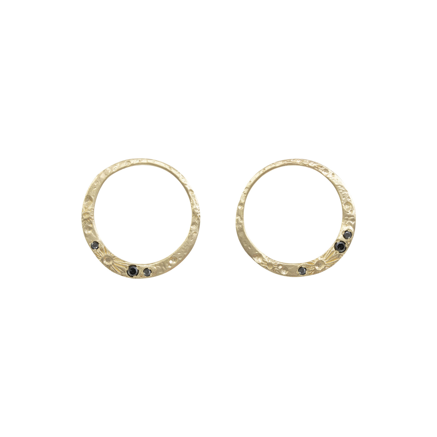 New Moon Stud Earrings