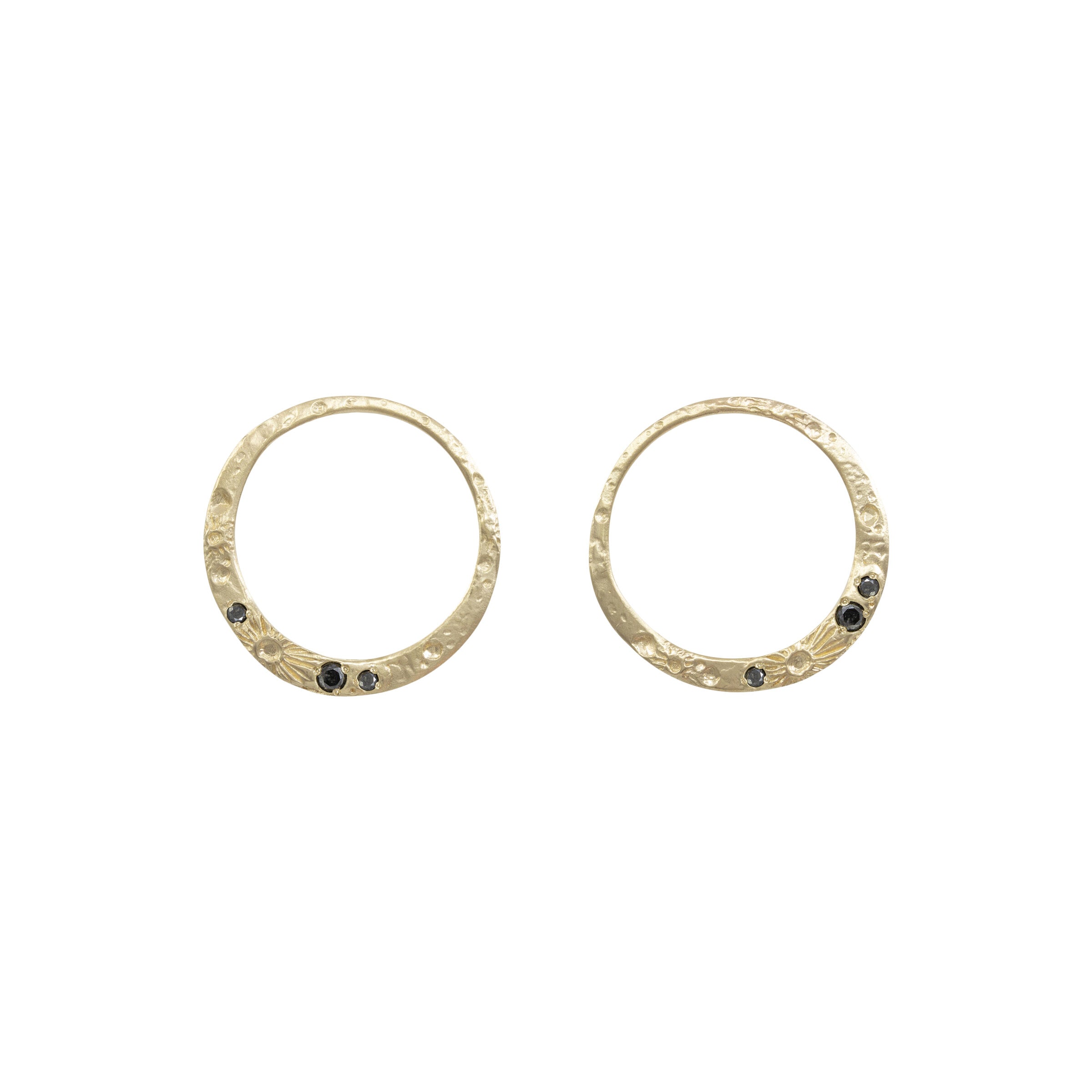 New Moon Stud Earrings