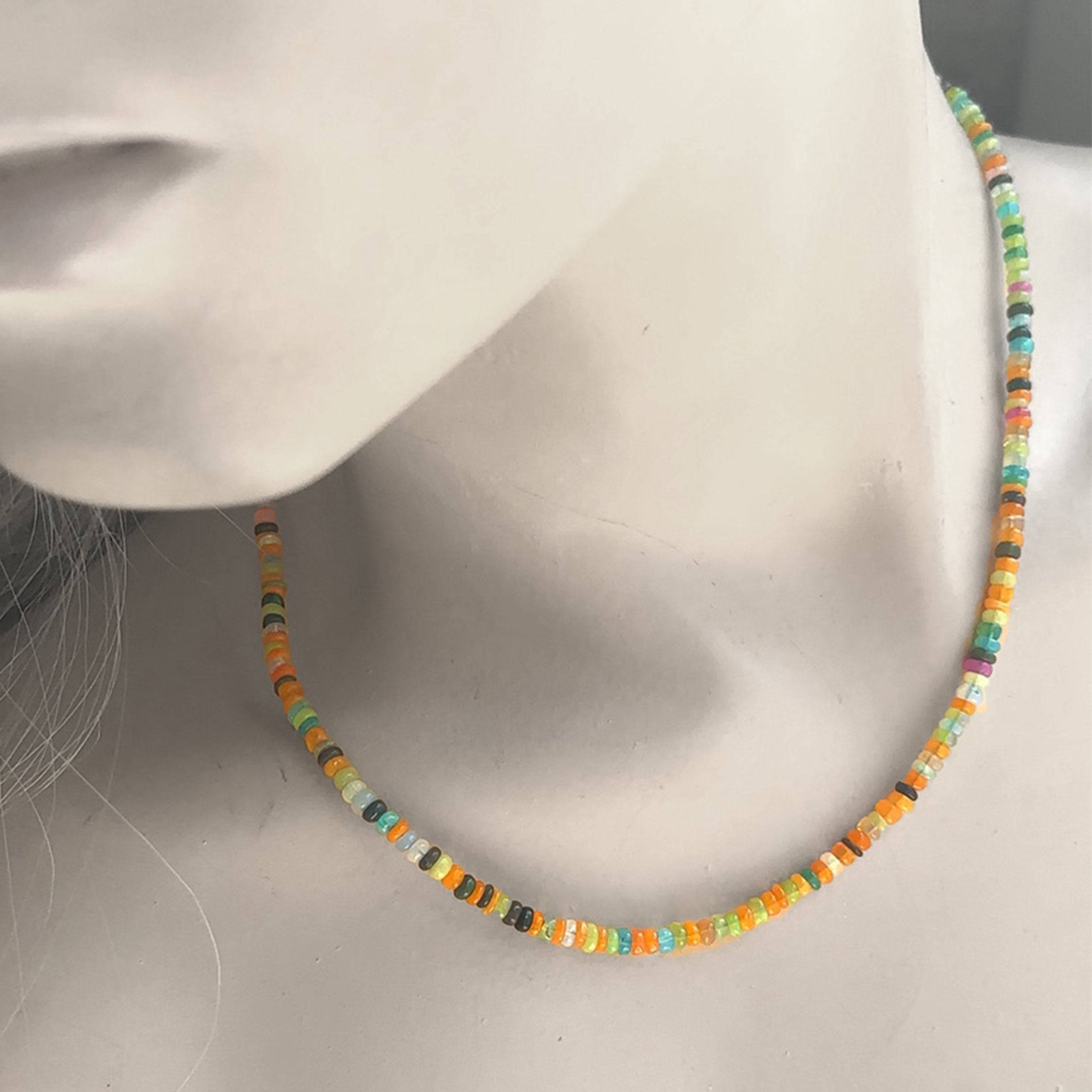 Multi-Colored Opal Necklace