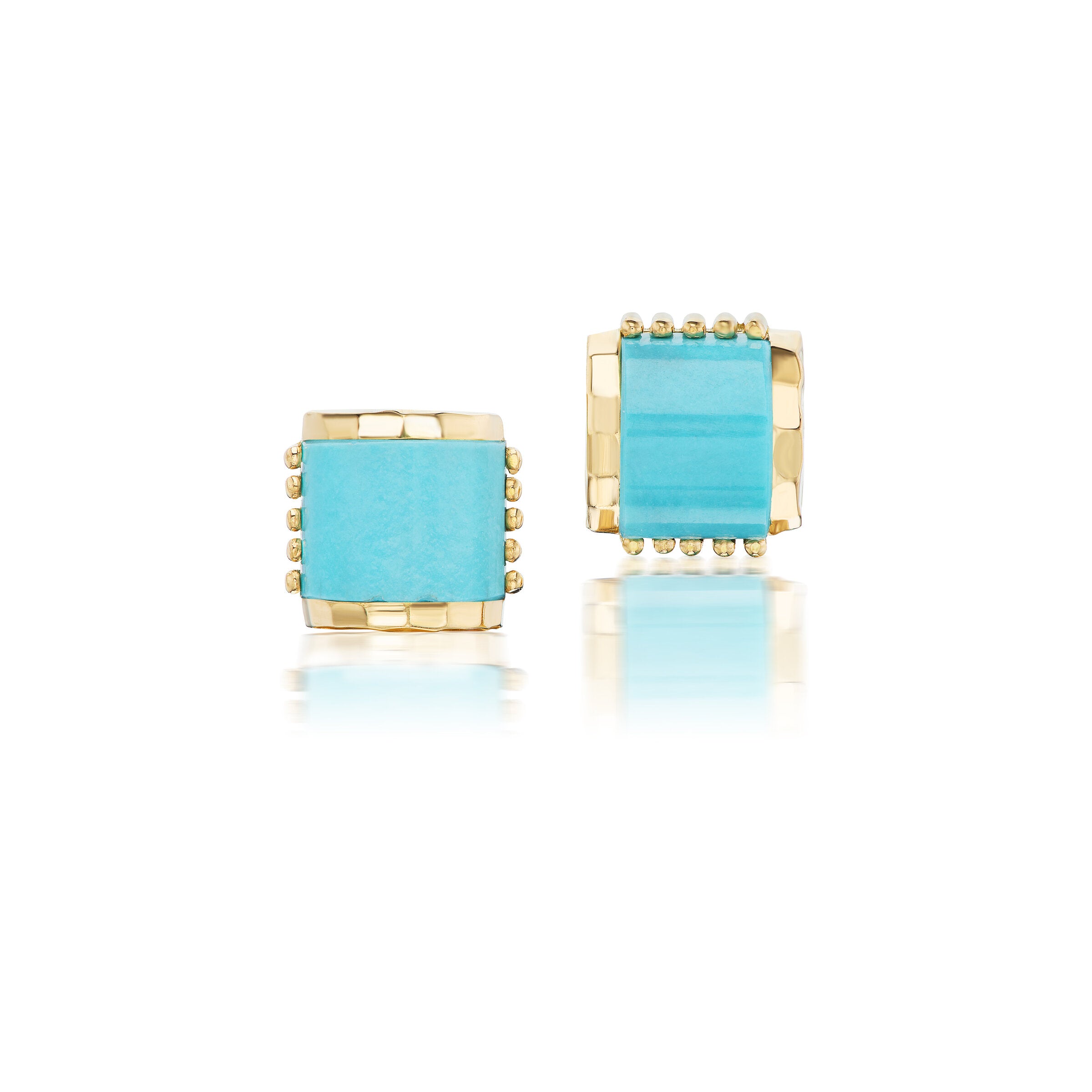 Half Moon Turquoise Earrings