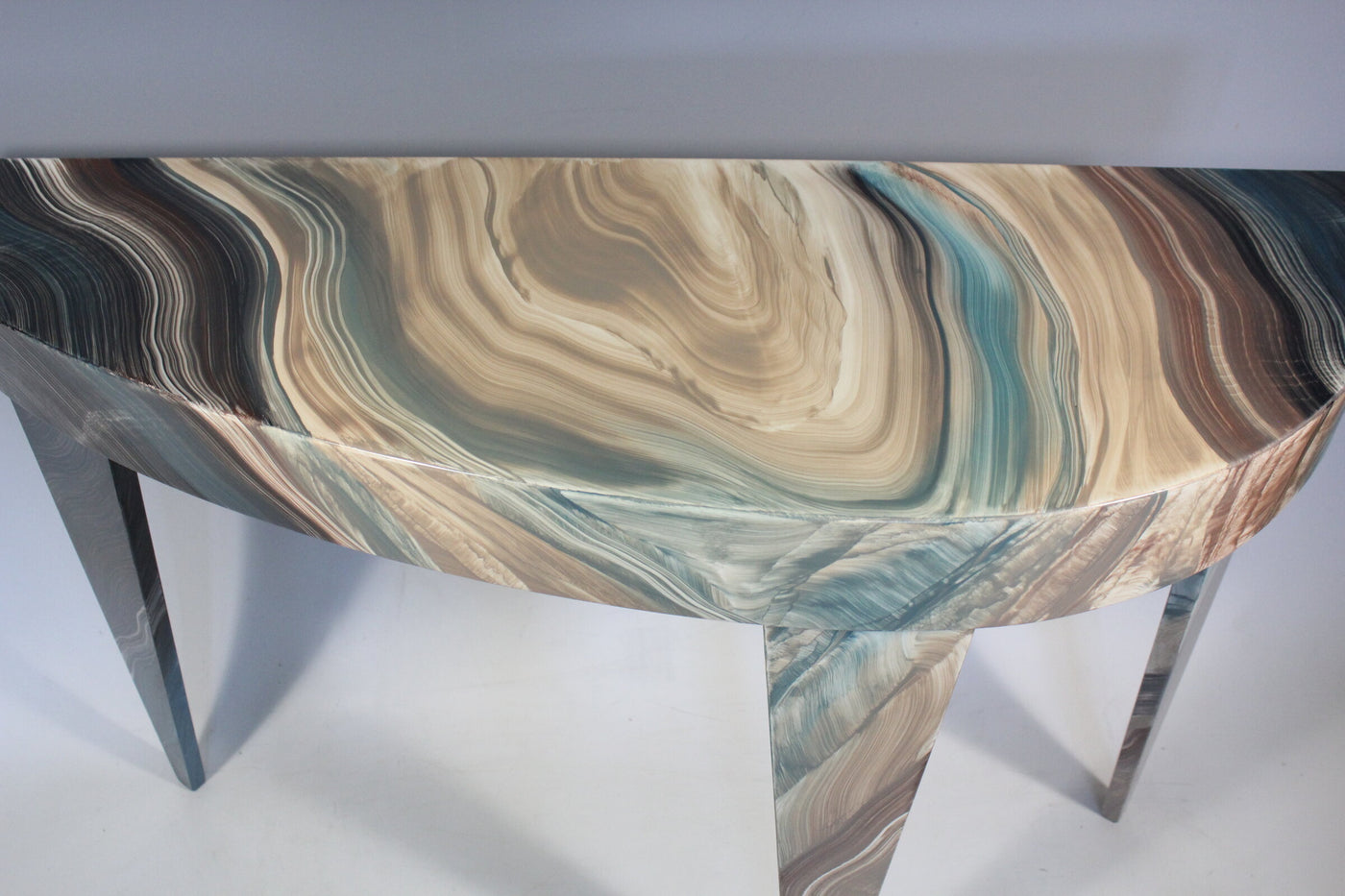 Glacier French Curve Console Table