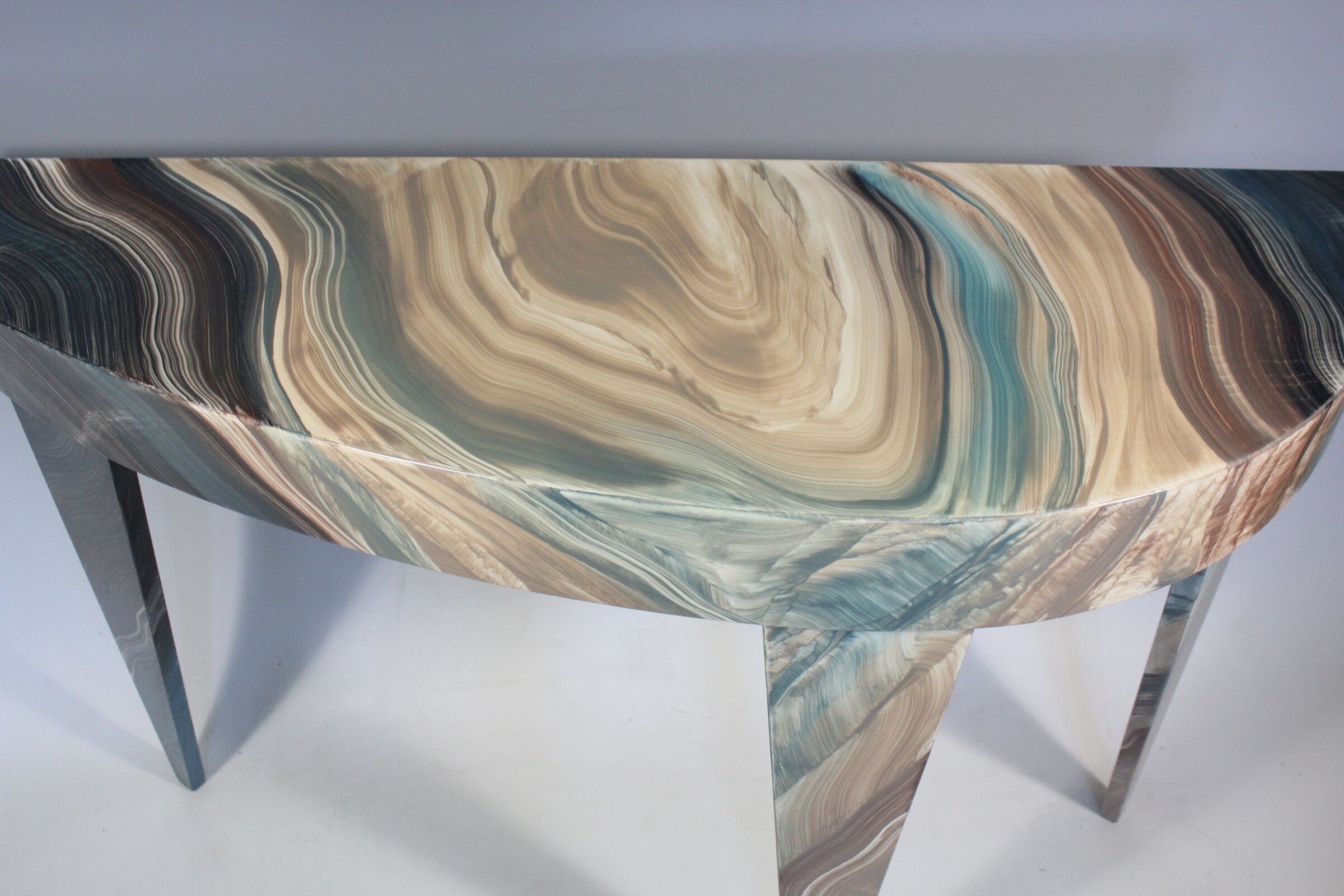 Glacier French Curve Console Table