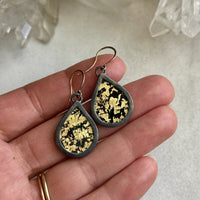 Small Golden Teardrop Earrings