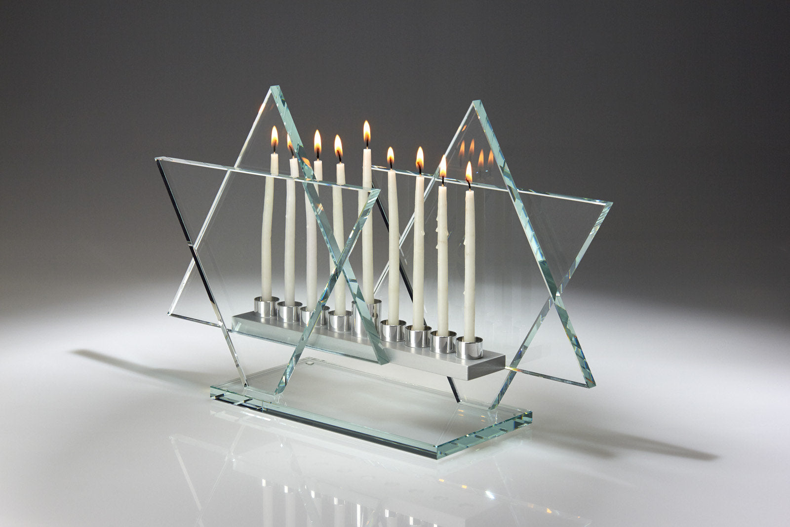 Crystal Clear Menorah Bet