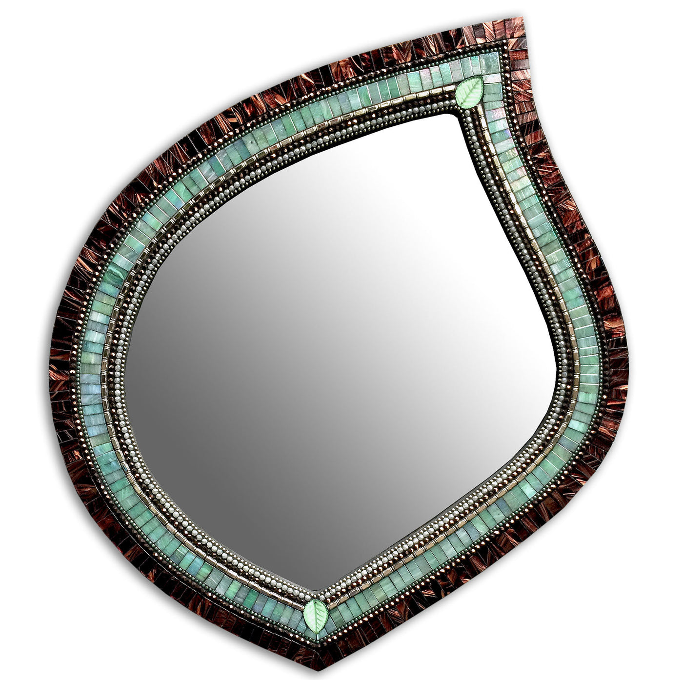 Green Tea Leaf Mirror