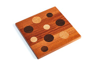 Mahogany With Maple and Walnut Dots