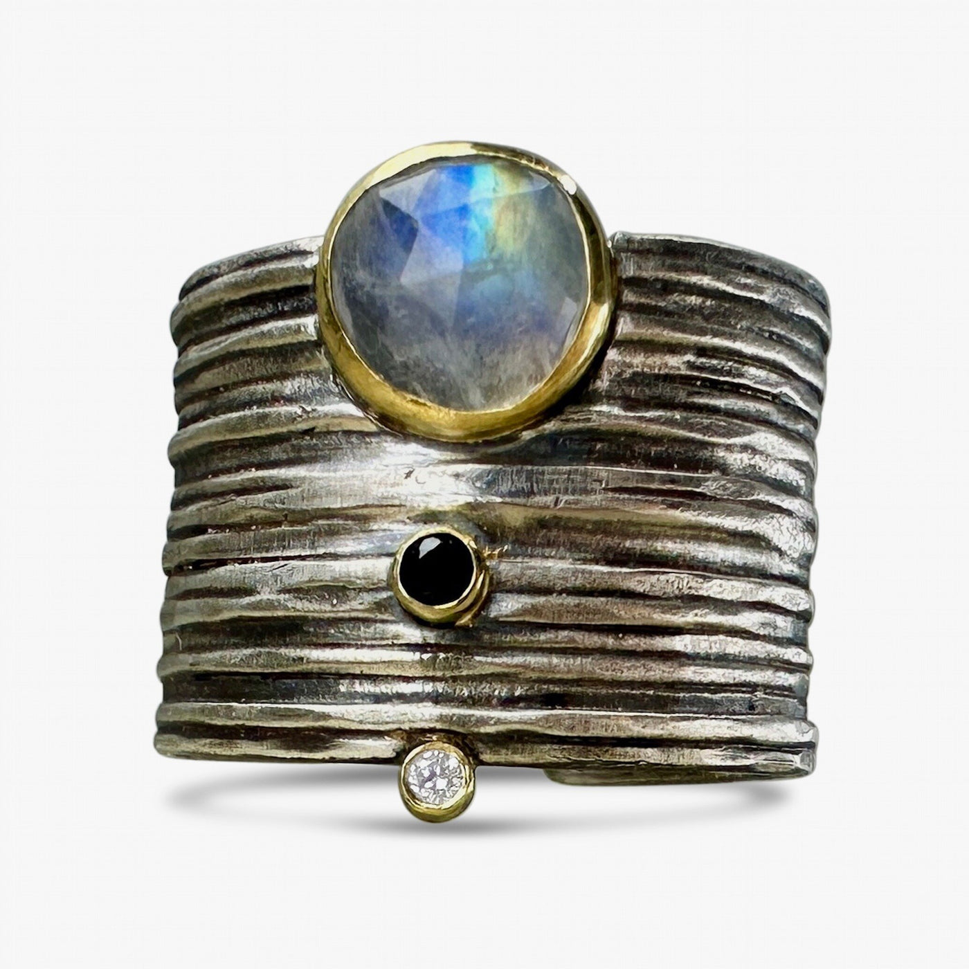 Mixed Metals Ribbed Band