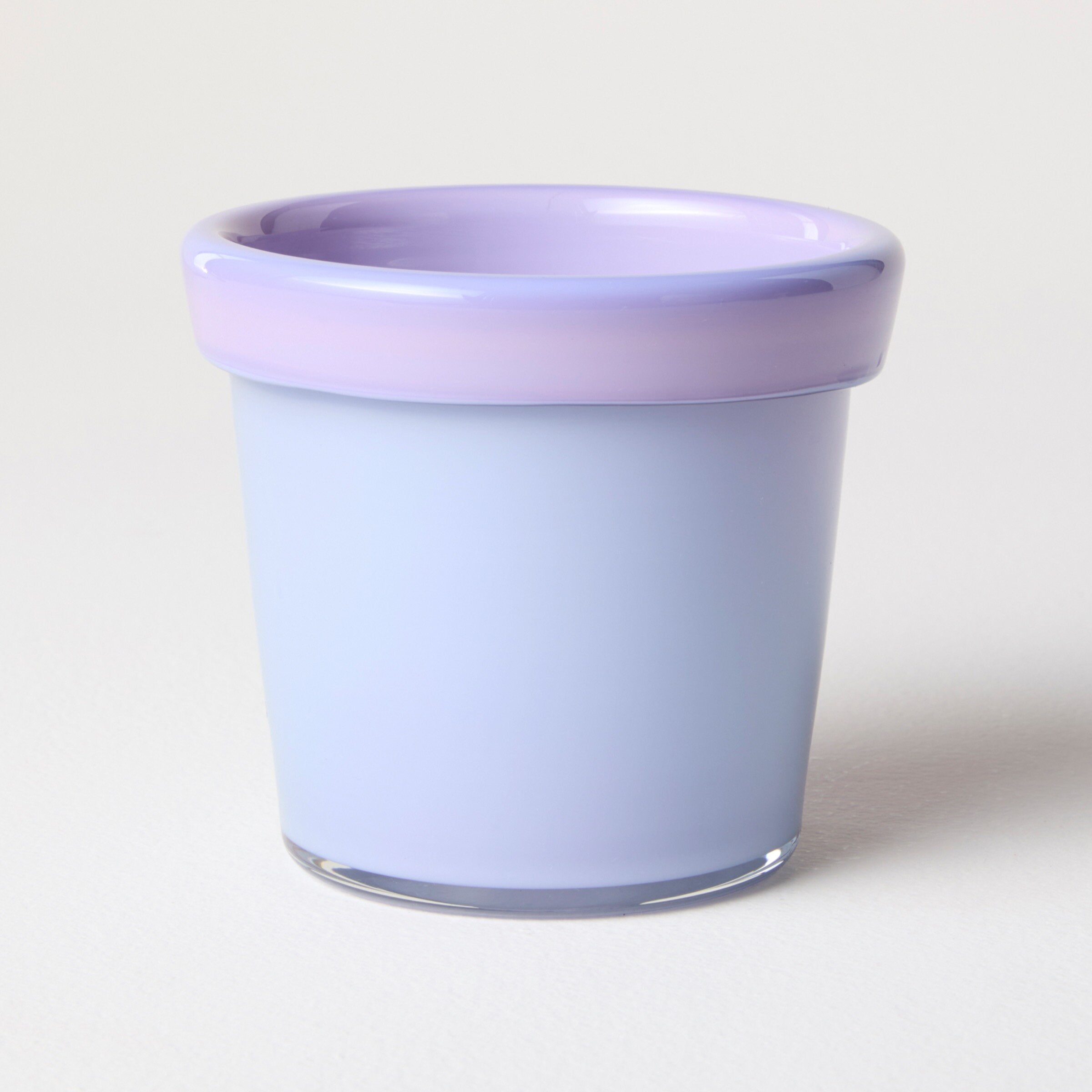 Glass Flower Pot, Wildflower Tones