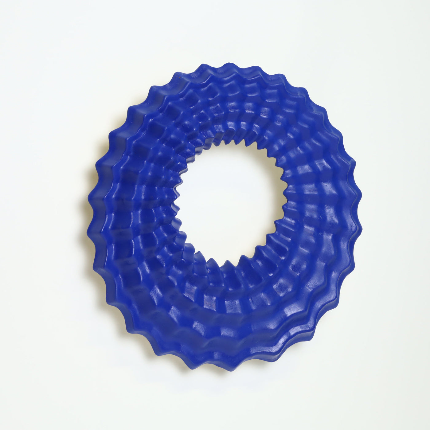 Echo Wall Sculpture in Cobalt