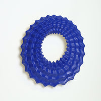 Echo Wall Sculpture in Cobalt