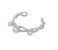 Pearls Silver Cuff