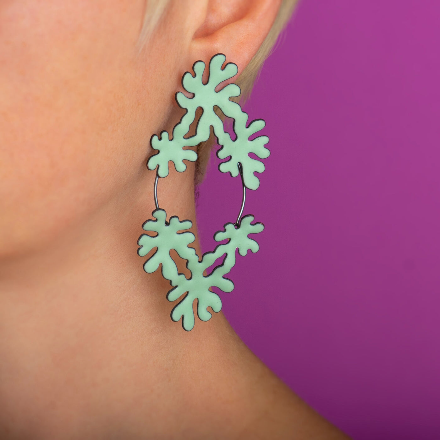 Coral Wreath Earrings