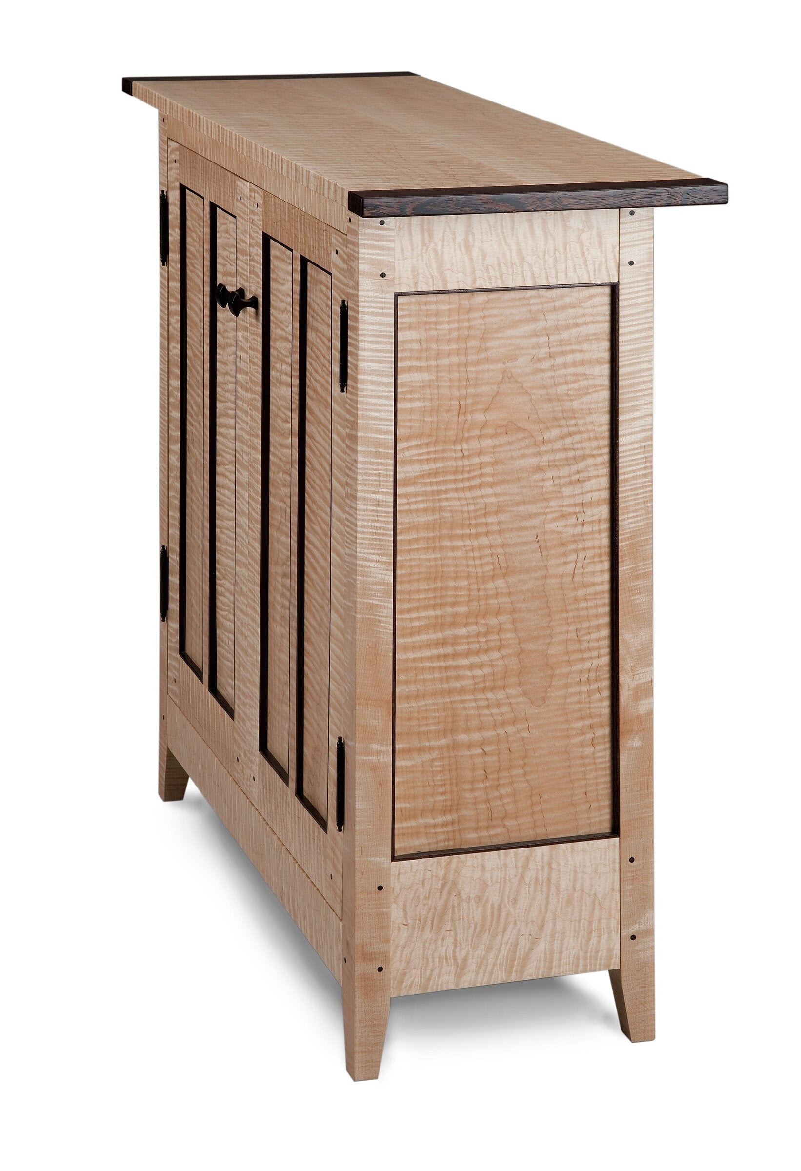 Tiger Maple Side Cabinet