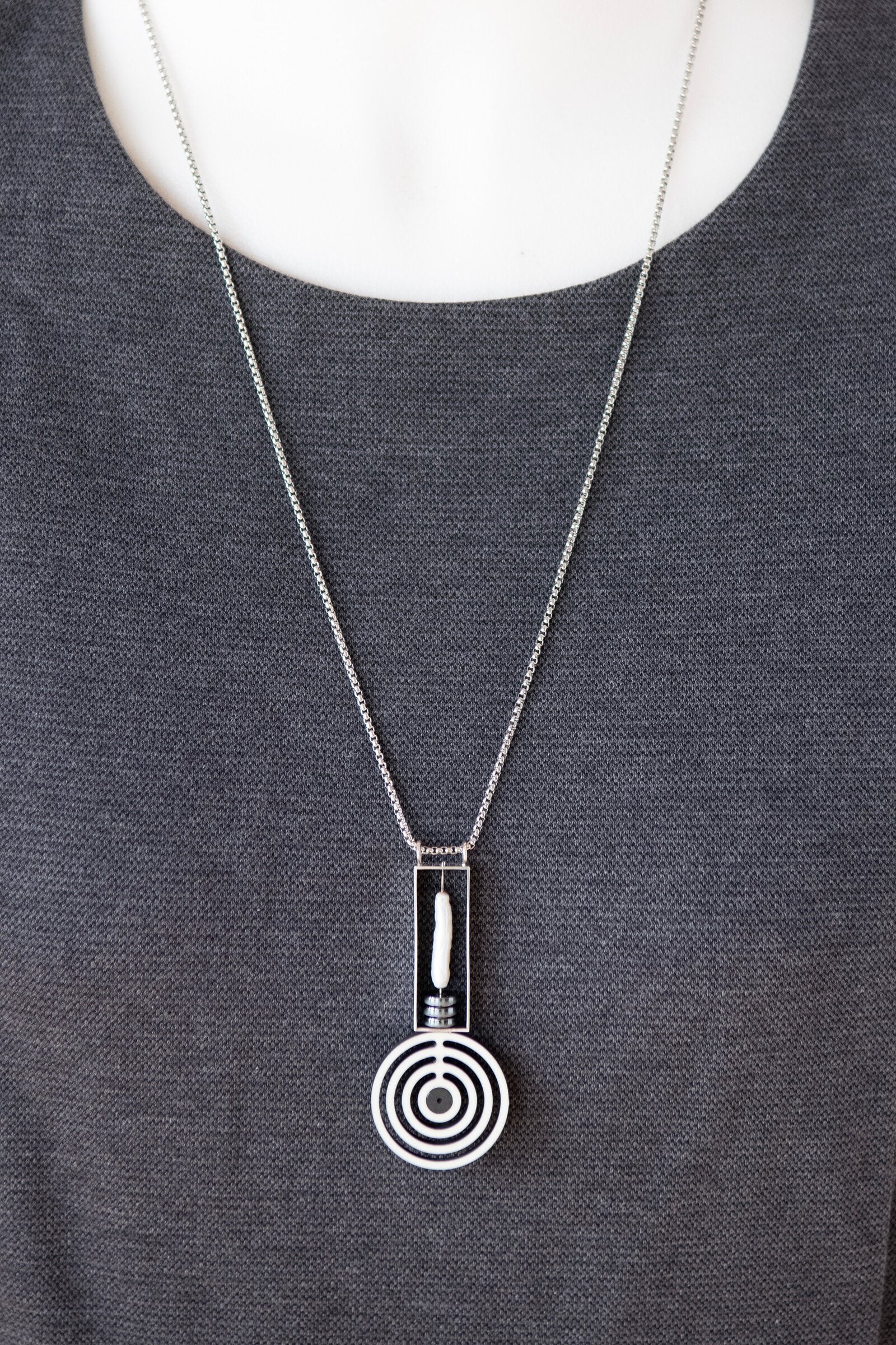 Juma & Pearl Concentric Pendant