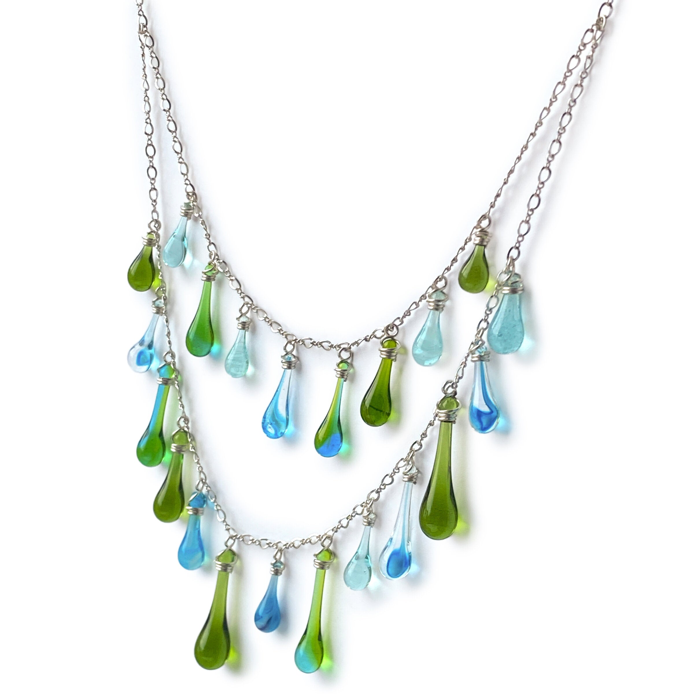 Sargasso Sea Waterfall Necklace