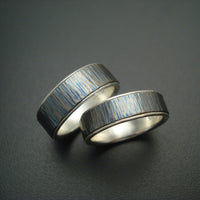 Titanium Woodgrain Band