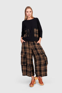 Linen Wide Leg Cargo Pant