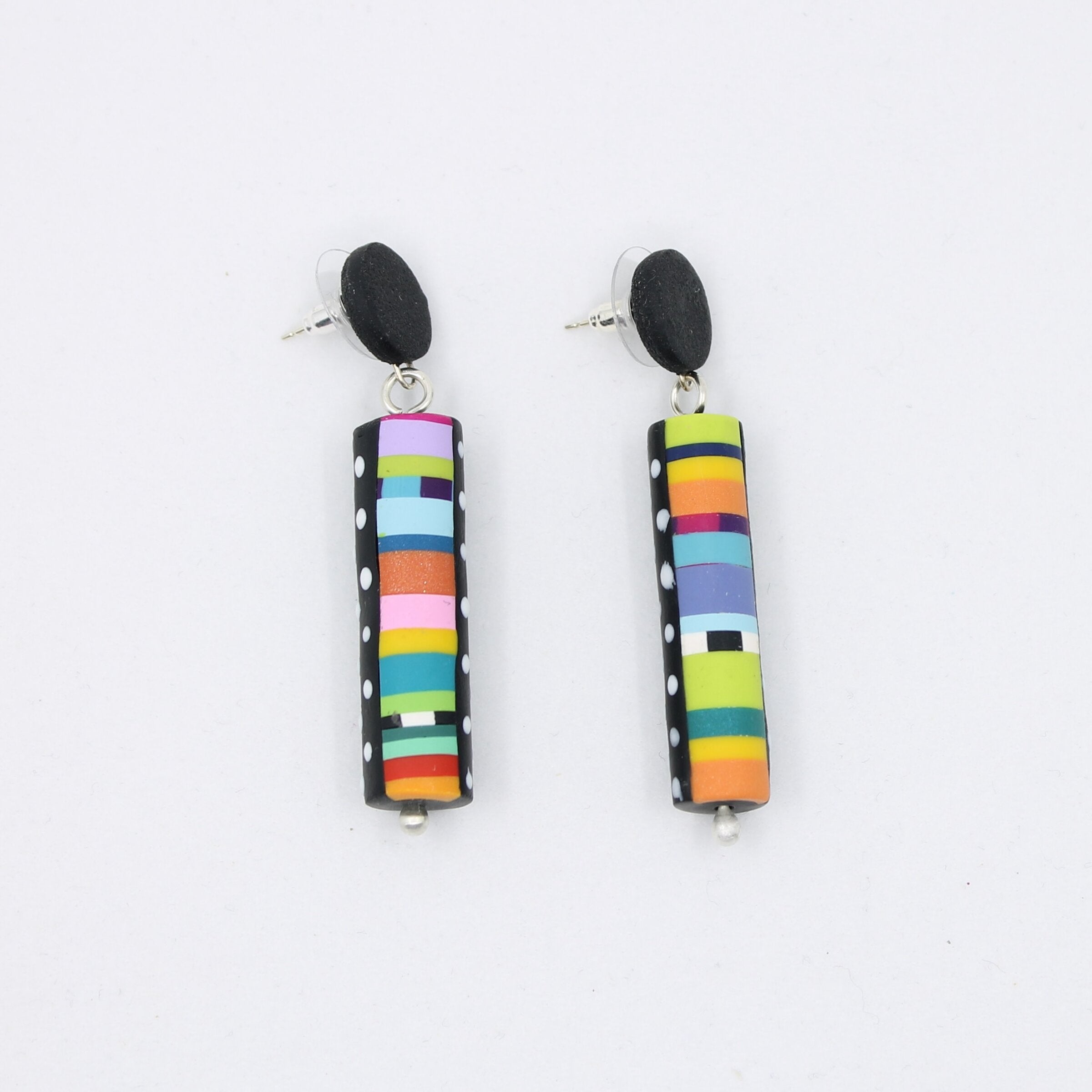 Dots of Love Tube Earrings