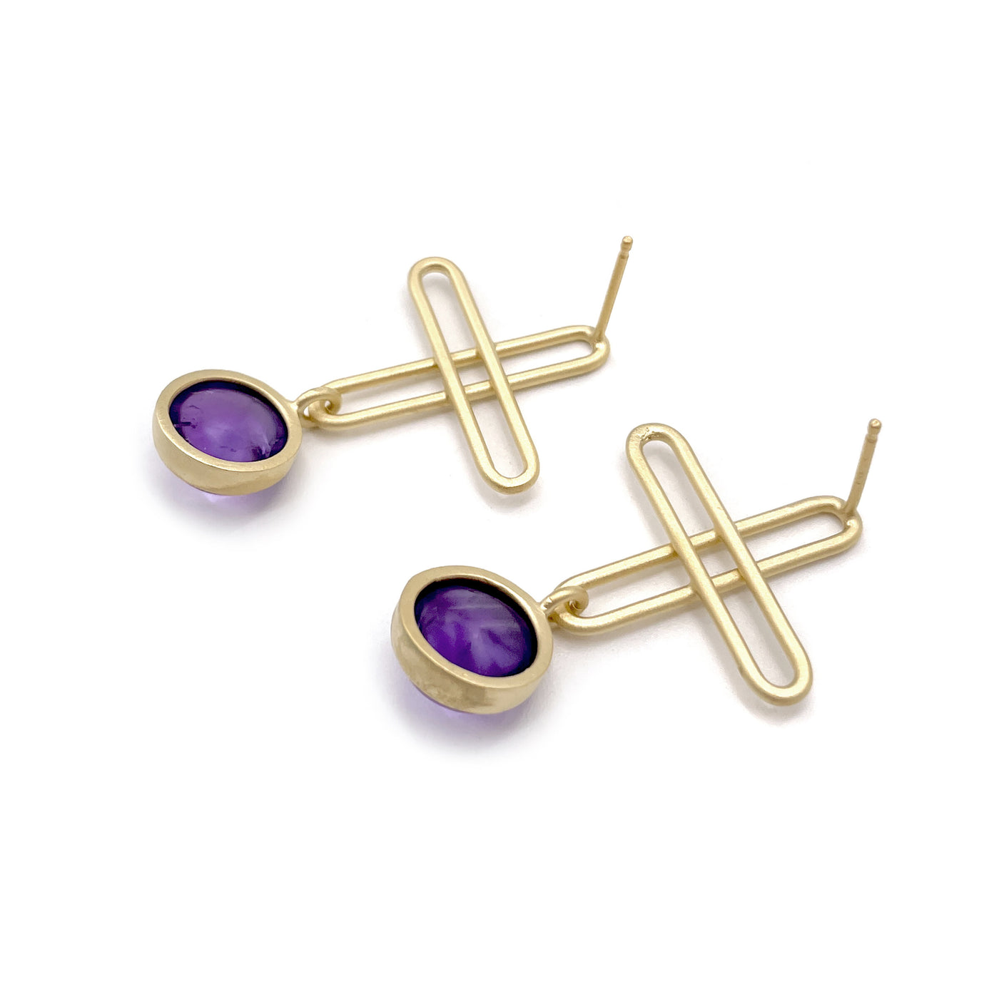 Amethyst Plus Earrings