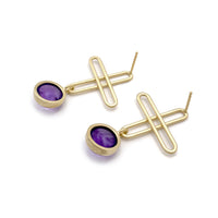 Amethyst Plus Earrings