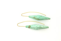 Sculpted Chrysoprase Earrings