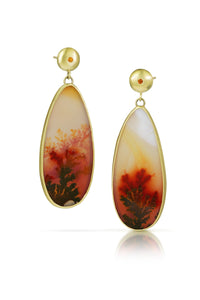 Wish Dendritic Agate Earrings