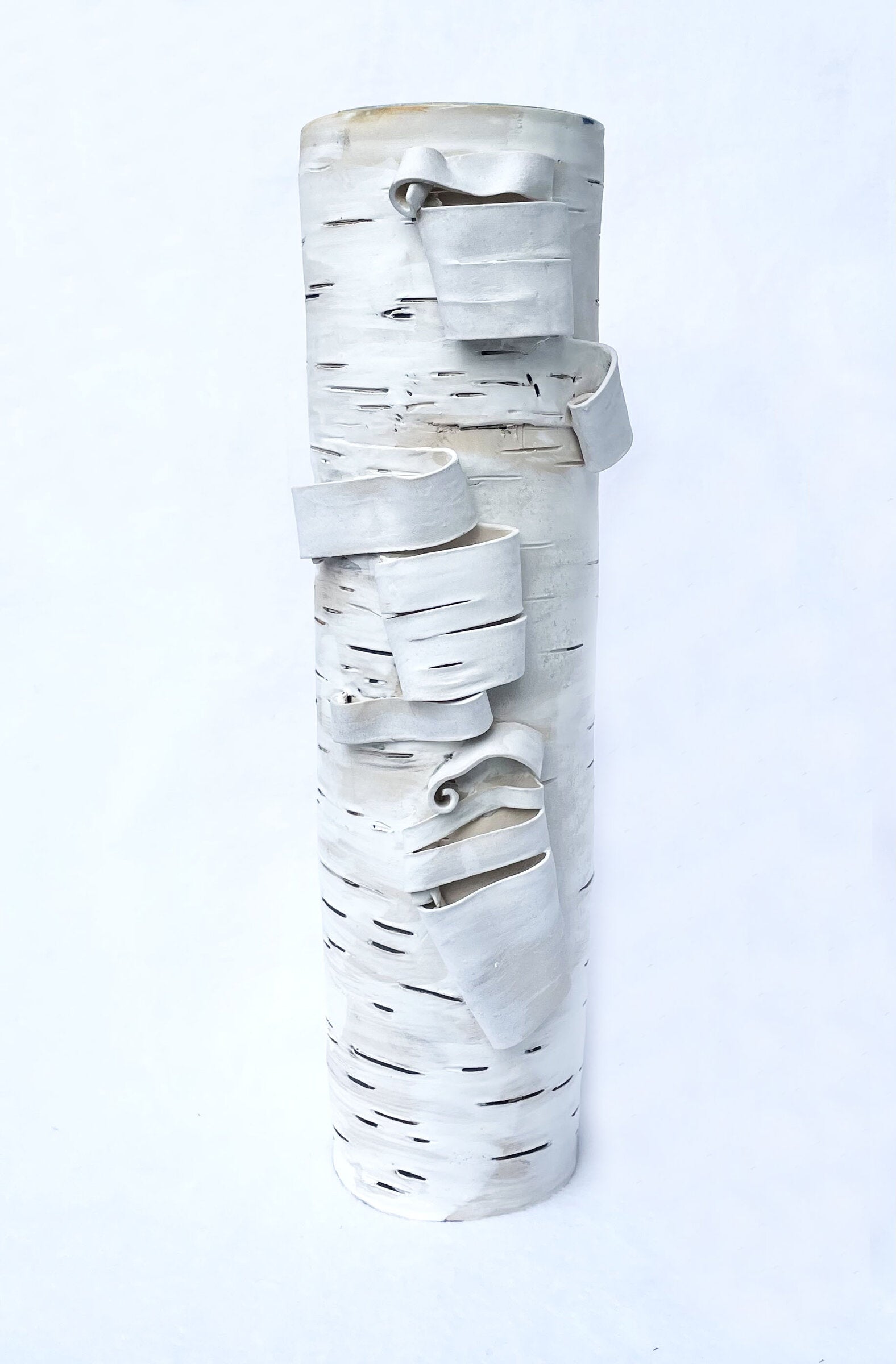 Large Birch Motif Vase