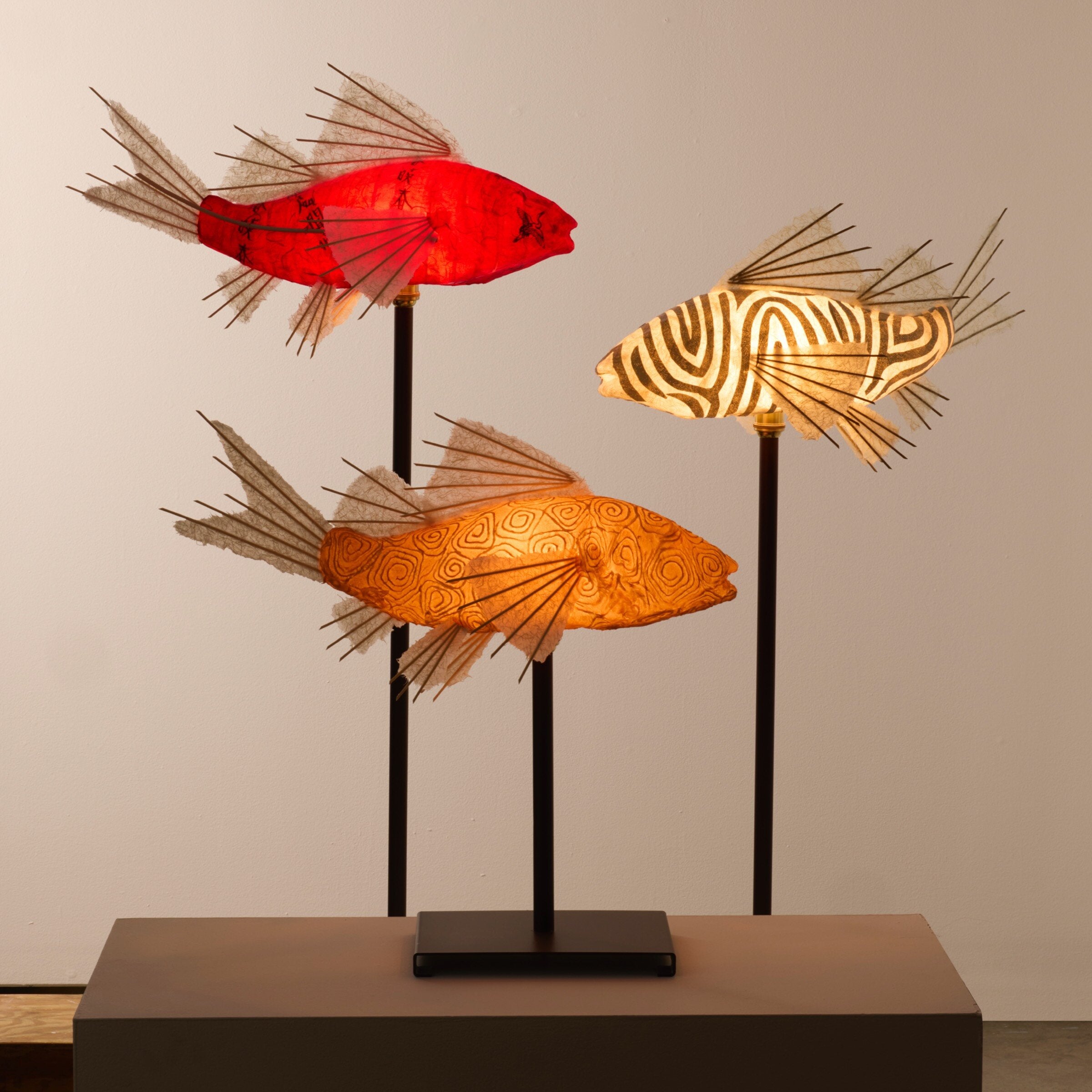 Terracotta Santorini Koi Lamp