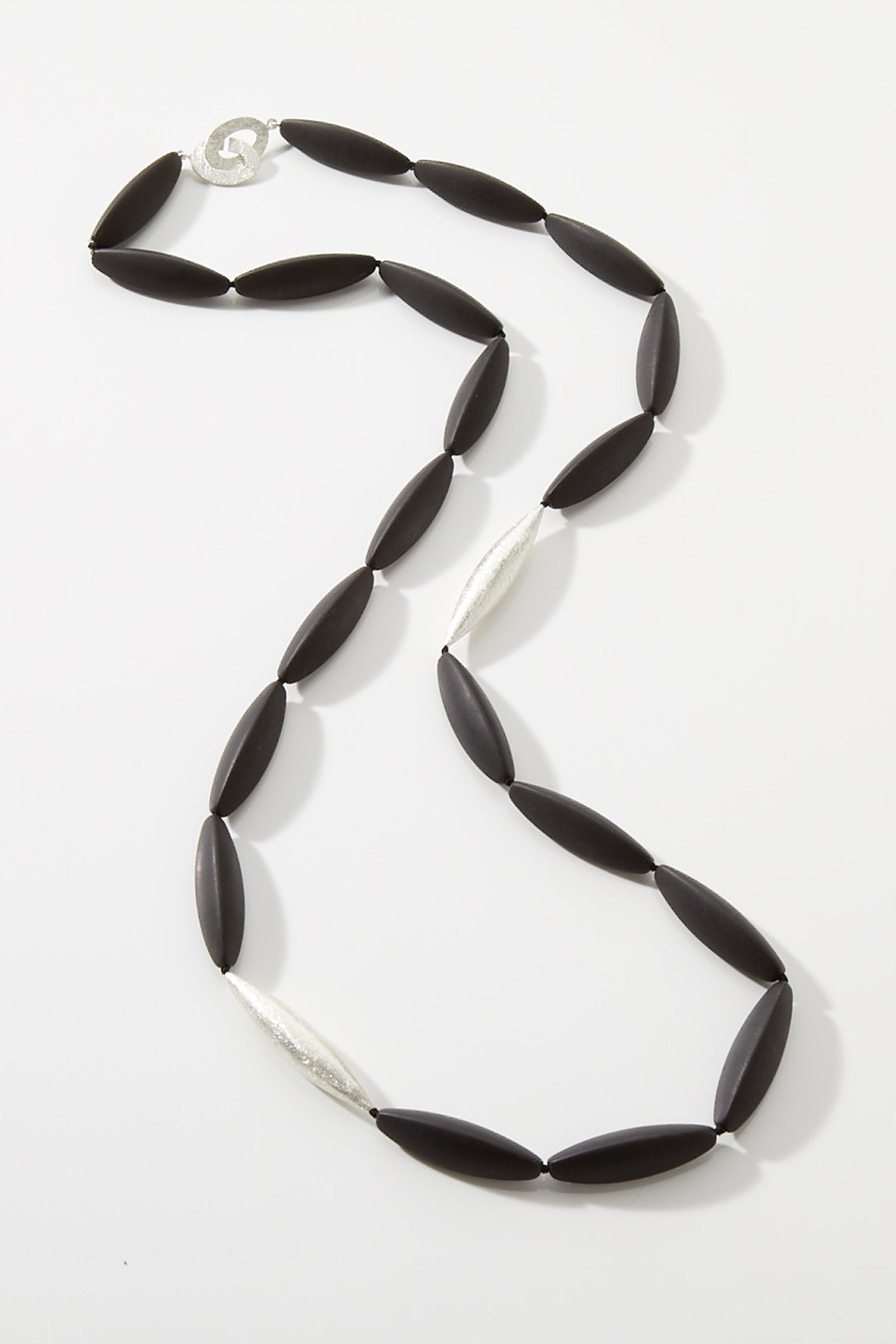 Elemental Onyx and Silver Necklace