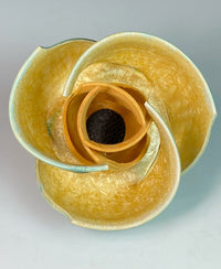 Crystalline Ikebana Topiary with Yellow