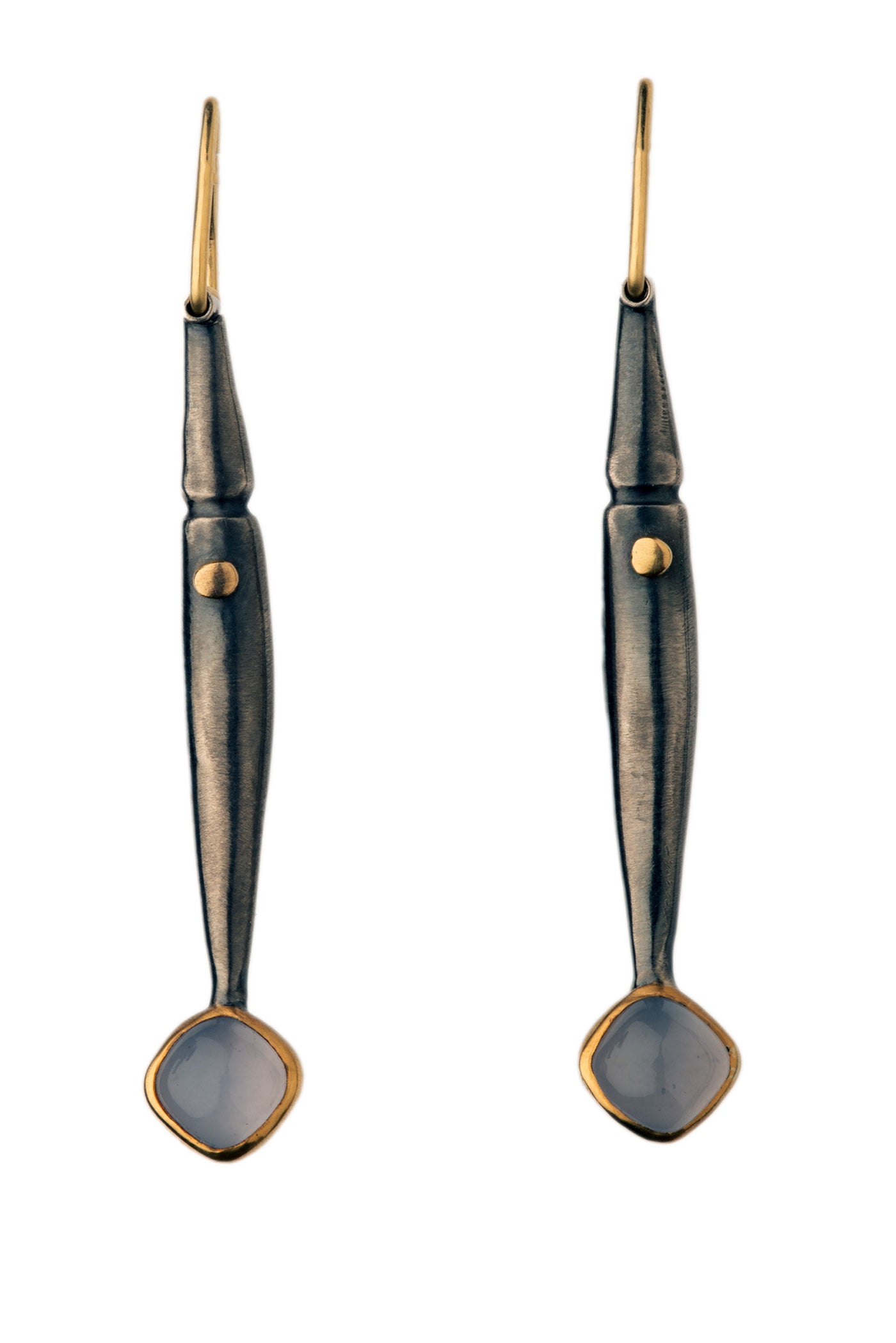 Chalcedony R Pod Earrings
