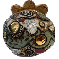 Rustic Gold Swirl Ceramic Box