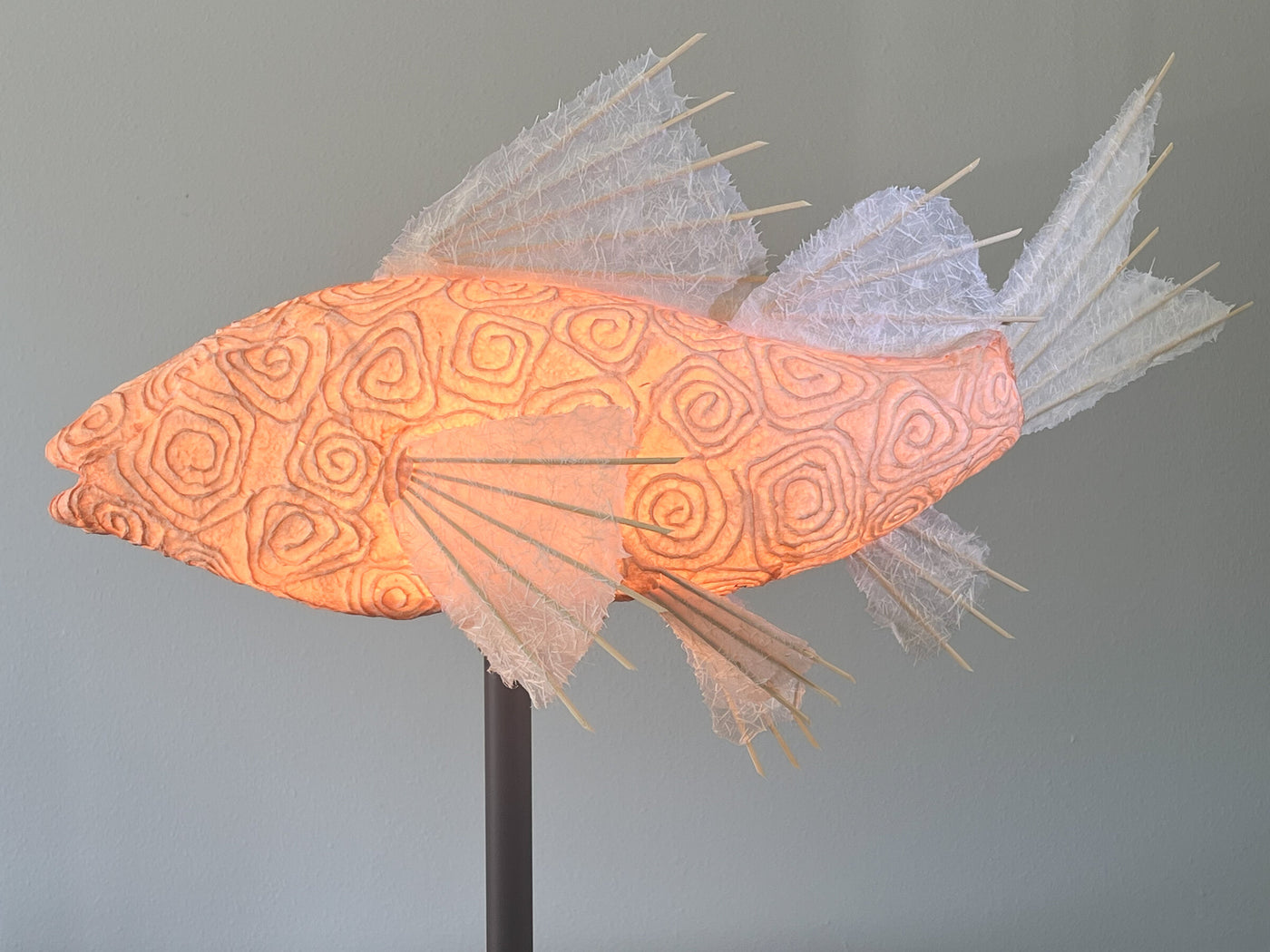 Terracotta Santorini Koi Lamp