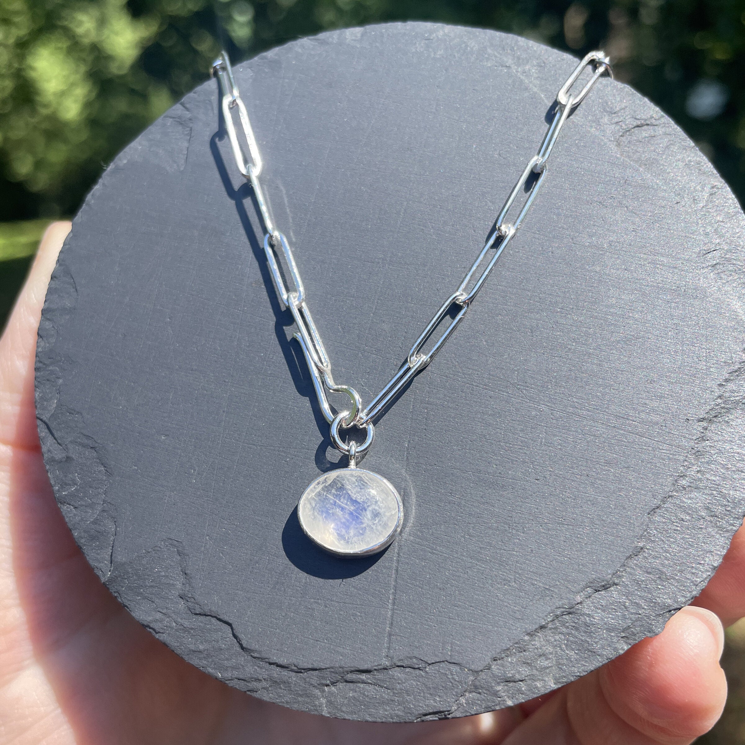 Rainbow Moonstone Lariat