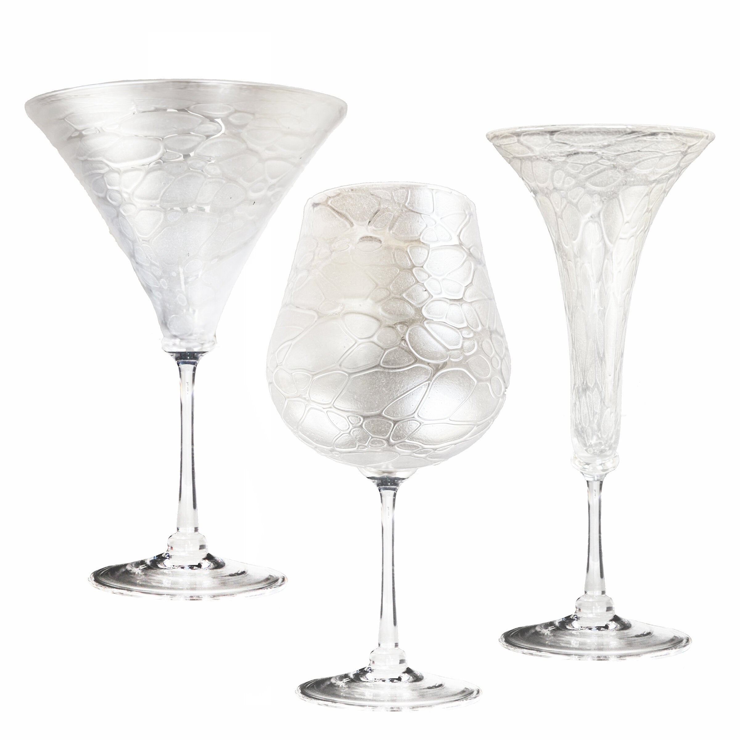 martini glass, wine glass, flute glass