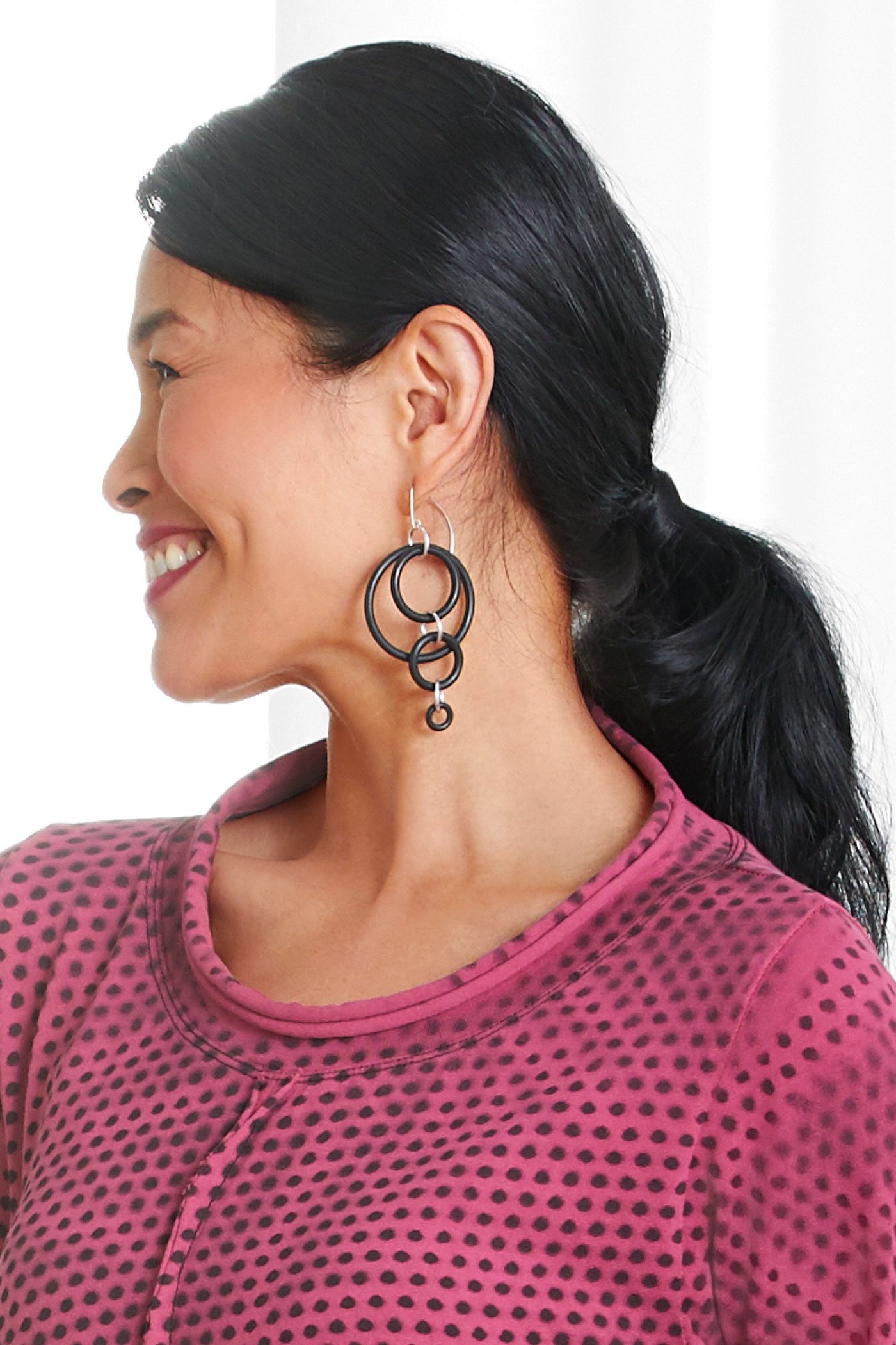 silver-toned jump rings
