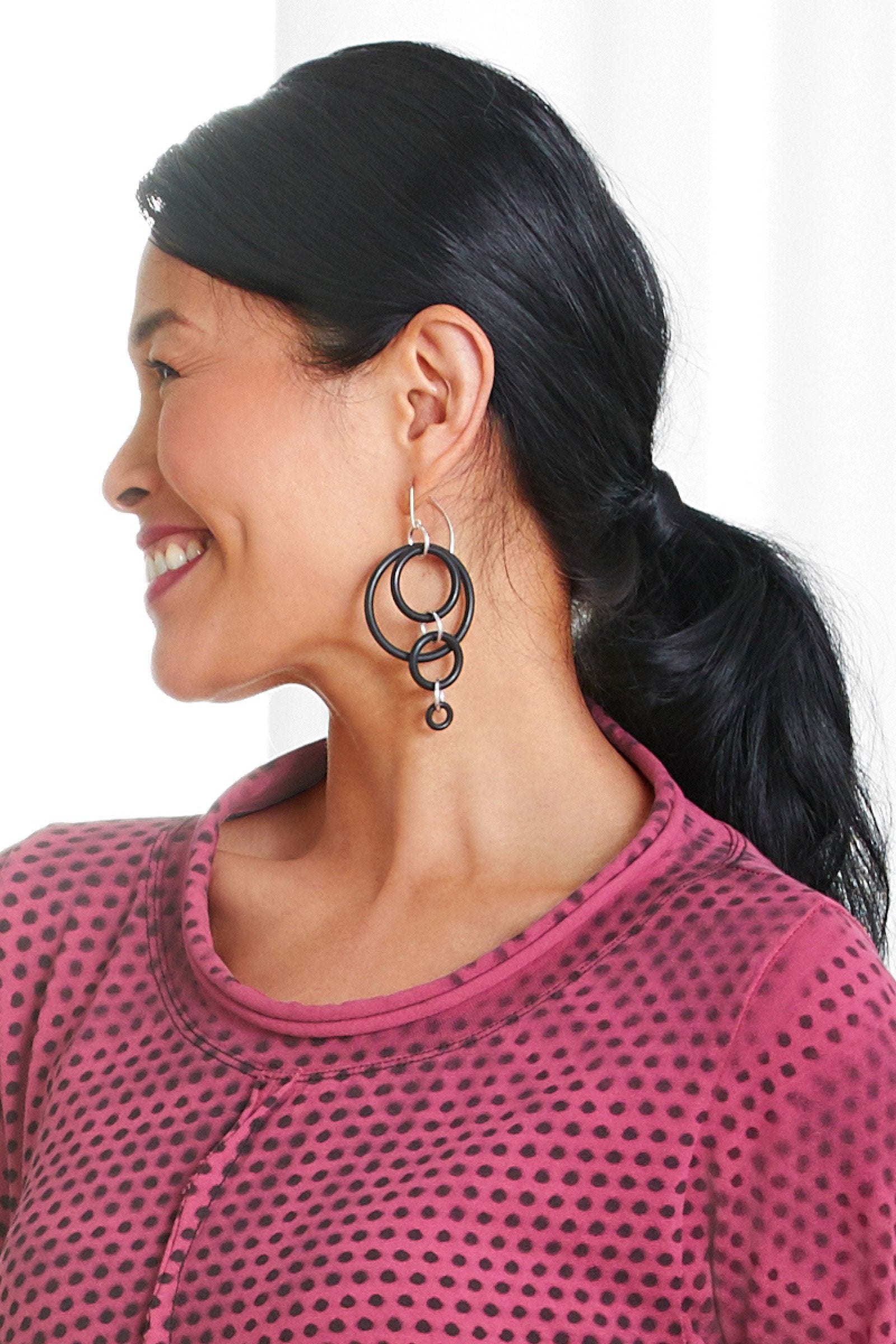 silver-toned jump rings