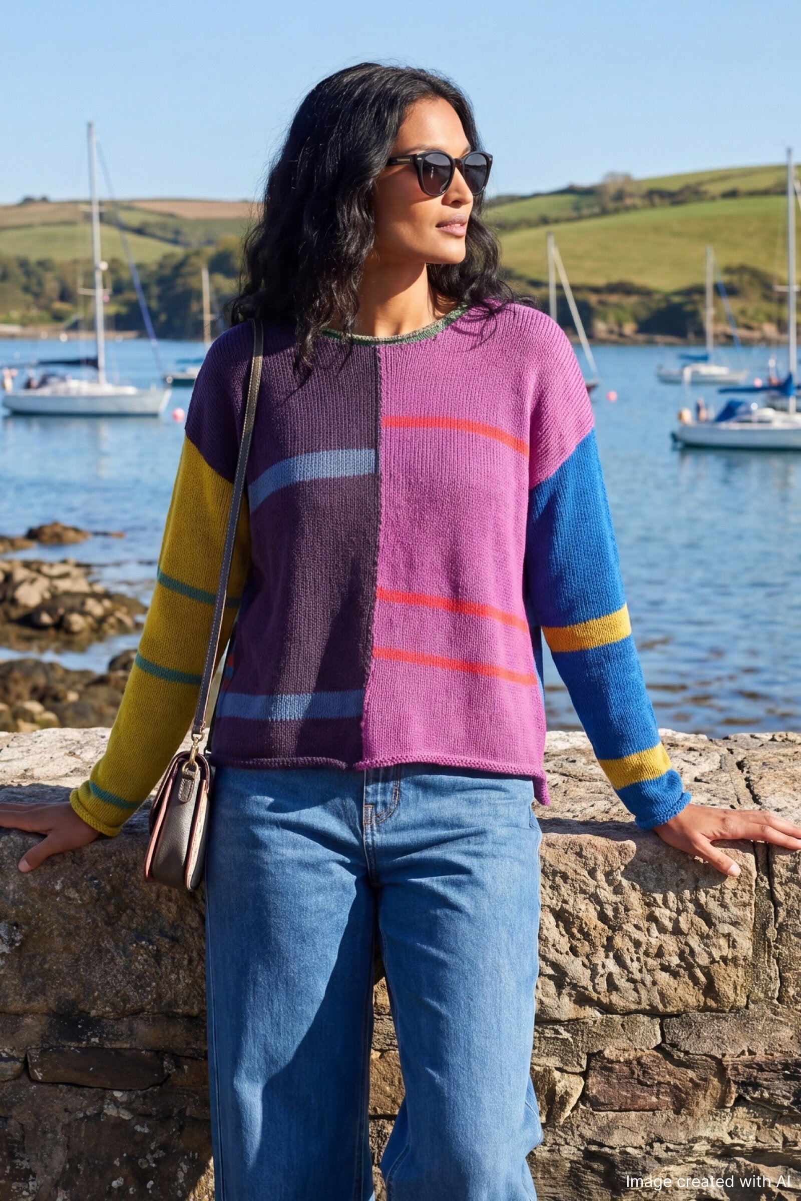 Electra Color Block Sweater
