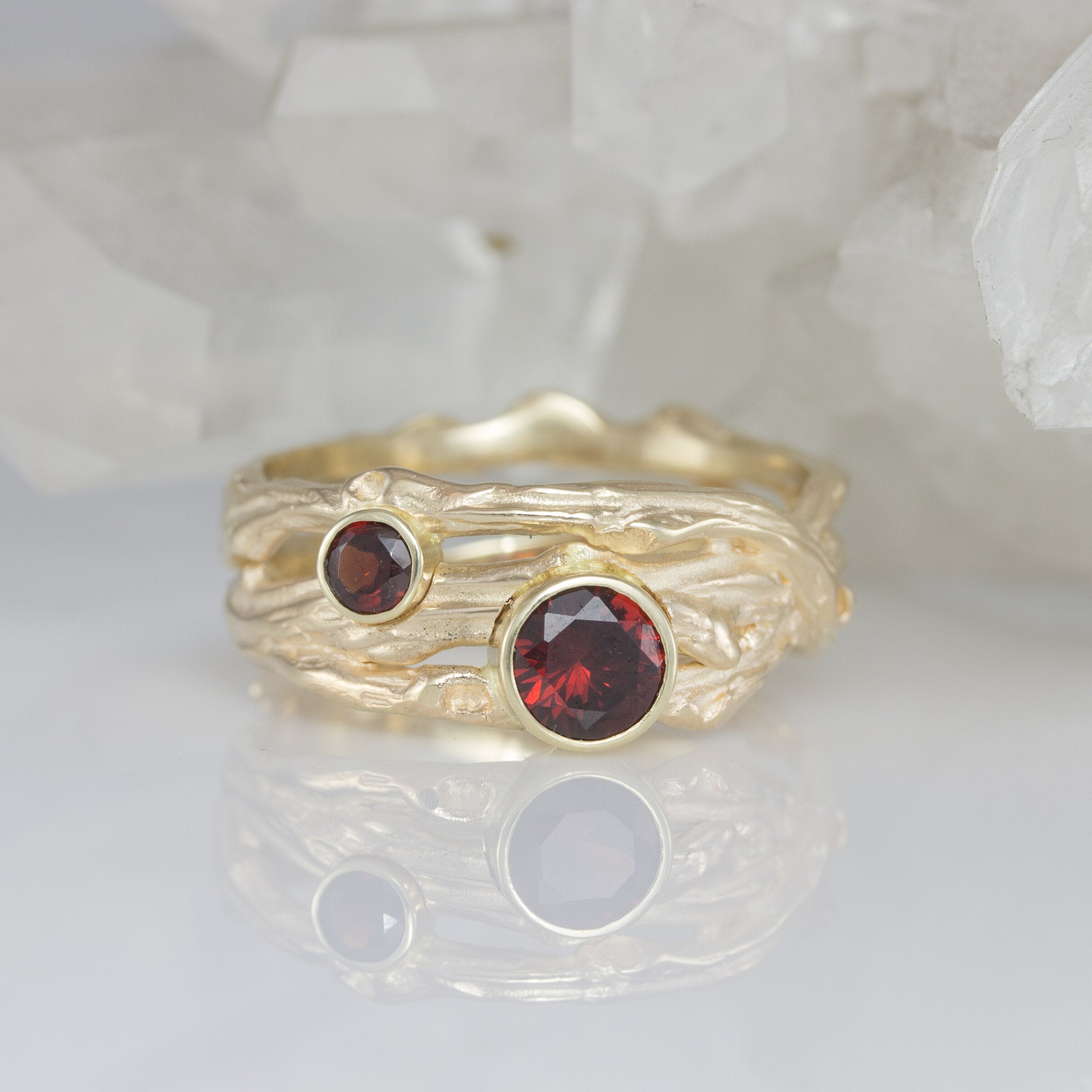 Garnet Vineyard Ring
