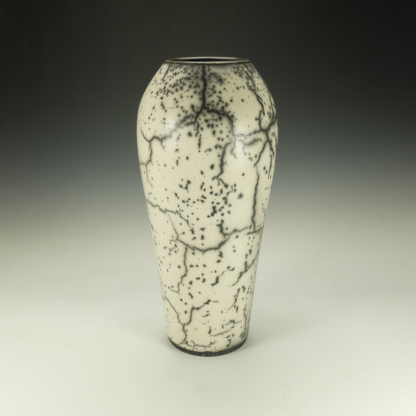 Tall Naked Raku Pottery