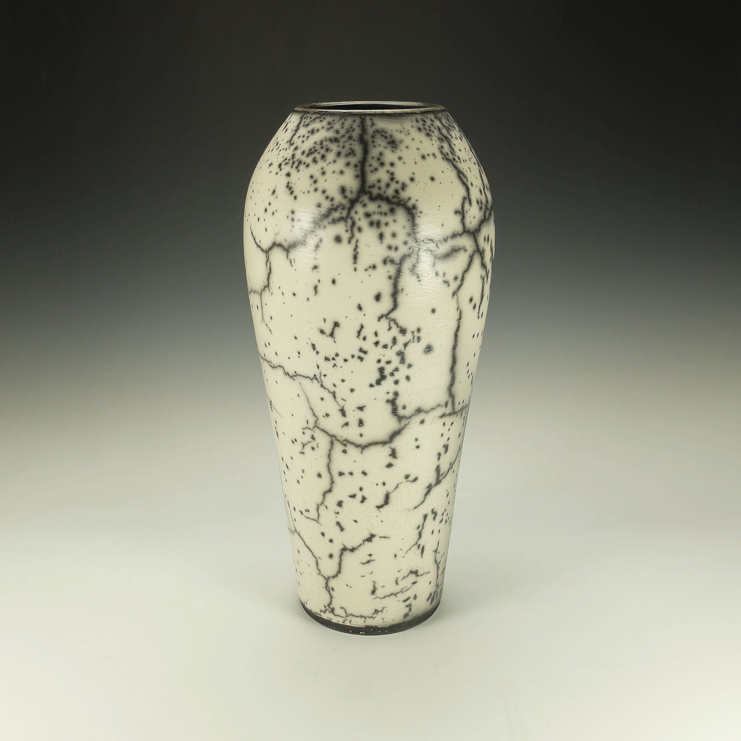 Tall Naked Raku Pottery